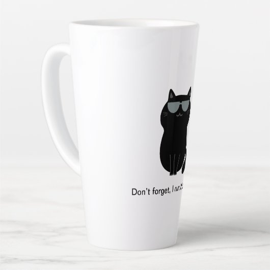 かわいい猫の面白グッズ カフェラテマグ (左アングル)