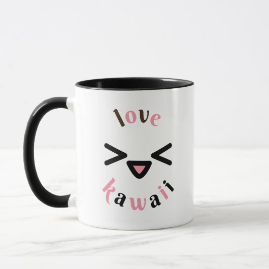 かわいい猫の顔のコーヒーカップ マグカップ (左)