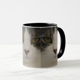 かわいい猫の顔パターンコーヒー マグカップ
