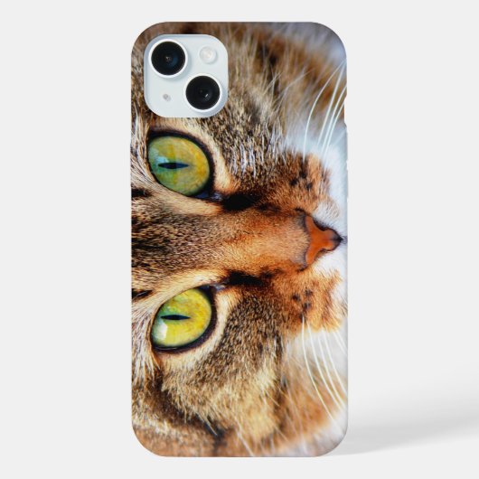 かわいい猫の顔 iPhoneケース (裏面)