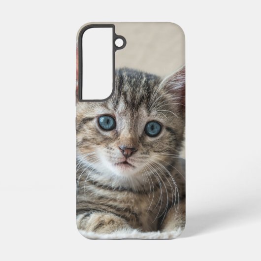 かわいい猫の顔 SAMSUNG GALAXYケース (裏面)