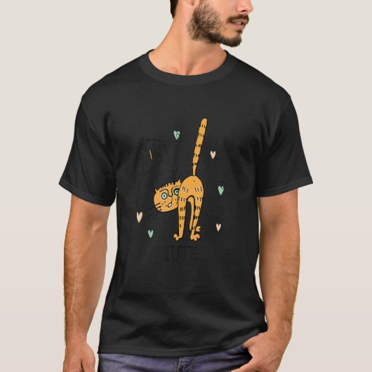 かわいい猫の鳴き声 Tシャツ (正面)