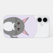 かわいい猫のiPhoneケース | 可愛い子猫のケース iPhone16 iPhone 16ケース (裏面横)