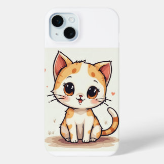かわいい猫のiPhoneケース iPhone 15 Miniケース