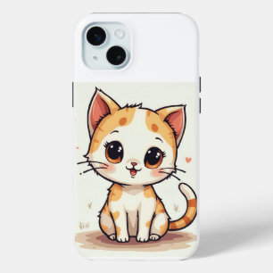 かわいい猫のiPhoneケース iPhone 15 Miniケース