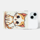 かわいい猫のiPhoneケース Case-Mate iPhoneケース (裏面 (横))