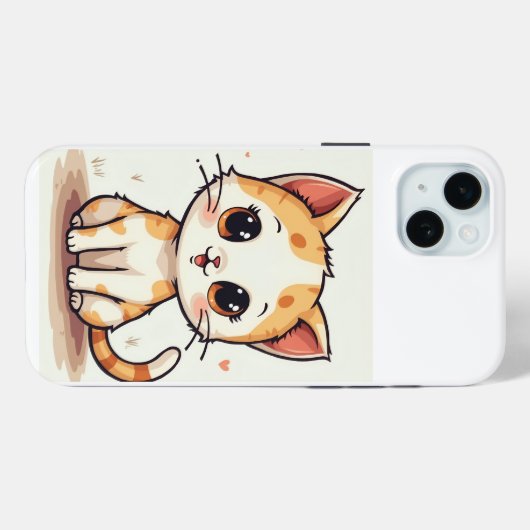 かわいい猫のiPhoneケース Case-Mate iPhoneケース (裏面 (横))