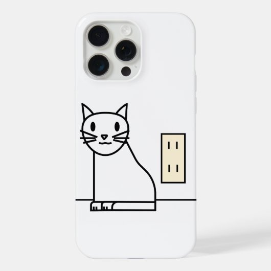 かわいい猫のiPhone/iPadケース iPhoneケース (裏面)