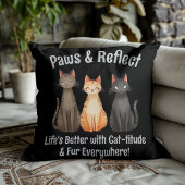かわいい猫のPaws & Reflect クッション
