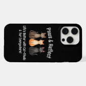 かわいい猫のPaws & Reflect iPhoneケース (裏面横)