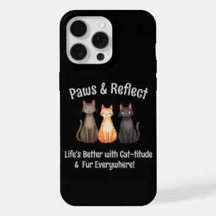 かわいい猫のPaws & Reflect iPhone 15 Pro Maxケース