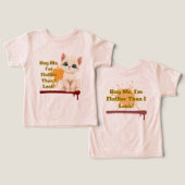 かわいい猫のTシャツ、かわいい動物の服 (デザイン正面&裏面)