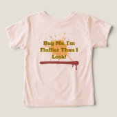 かわいい猫のTシャツ、かわいい動物の服 (デザイン裏面)