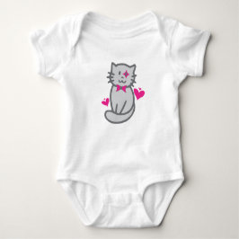 かわいい猫のTシャツ | 子供用のかわいい子猫Tシャツ ベビーボディスーツ