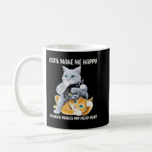 かわいい猫は人間が頭を傷つけると嬉しくなるC コーヒーマグカップ