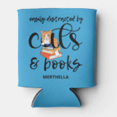 かわいい猫や本などに気を取られる 缶クーラー (正面)