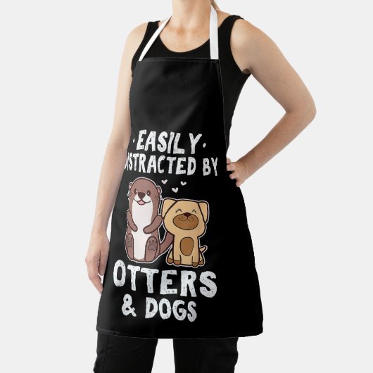 かわいい猫や犬に気を取られおもしろいやすい エプロン (インサイチュ)