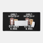 かわいい猫や犬に気を取られおもしろいやすい デスクマット (キーボード&マウス)