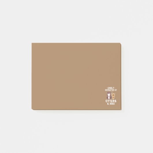 かわいい猫や犬に気を取られおもしろいやすい ポストイット (正面)