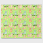 かわいい猫をテーマにしたラッピング紙 – かわいい子とコロ ラッピングペーパー (フラット)