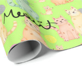 かわいい猫をテーマにしたラッピング紙 – かわいい子とコロ ラッピングペーパー (ロールコーナー)