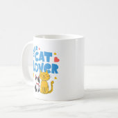 かわいい猫を愛する人 コーヒーマグカップ (正面左)