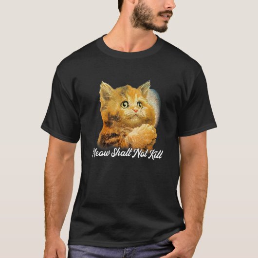 かわいい猫を殺すな Tシャツ (正面)