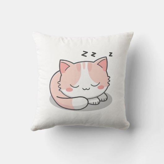 かわいい猫を眠る クッション (裏面)