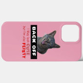 かわいい猫を背中に押して – かわいい猫だが美味しい Case-Mate iPhoneケース (裏面 (横))