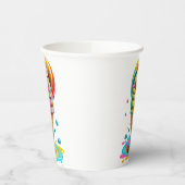 かわいい猫アイスクリームコーンカラフル 紙コップ (左)