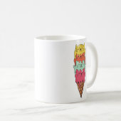 かわいい猫アイスクリーム |かわいい子 コーヒーマグカップ (正面右)