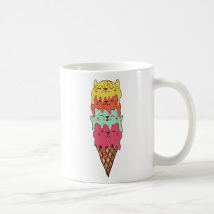 かわいい猫アイスクリーム かわいい子 コーヒーマグカップ