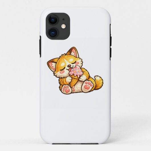 かわいい猫アイスクリーム Case-Mate iPhoneケース (裏面)