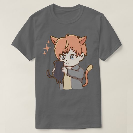 かわいい猫アニメおたくガールエステティックジャパン文化 Tシャツ (デザイン正面)