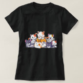 かわいい猫アニメかわいい日本のオタク猫ギフトを Tシャツ (デザイン正面)