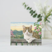 かわいい猫アート猫おもしろい猫たち シーズンポストカード (スタンド正面)