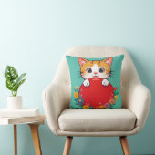 かわいい猫イラストレーション クッション (椅子)