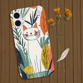 かわいい猫イラストレーション Case-Mate iPhoneケース
