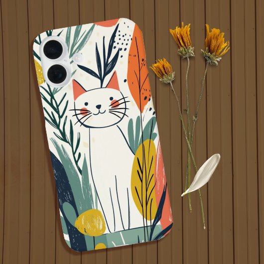 かわいい猫イラストレーション Case-Mate iPhoneケース