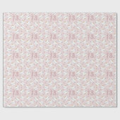 かわいい猫エイジピンク金ゴールドグリッター誕生日 ラッピングペーパー (フラット)