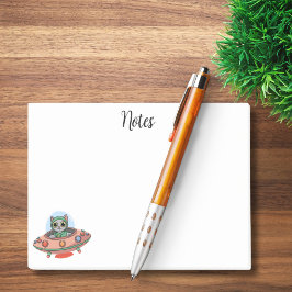 かわいい猫エイリアン&UFO宇宙船名前をカスタムする ポストイット