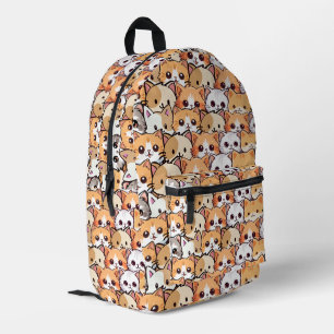 かわいい猫オレンジキッテンpet継ぎ目なしパターン プリントバックパック