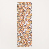 かわいい猫オレンジキッテンpet継ぎ目なしパターン ヨガマット (正面)