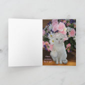 かわいい猫カスタマイズ可能なお母さんの日No料理 カード (内部)