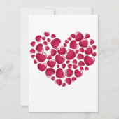 かわいい猫カップルのバレンタインデー招待状 招待状 (裏面)