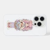 かわいい猫カフェ アニメガール ちび iPhoneケース iPhone 15 Proケース (裏面横)