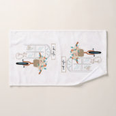 かわいい猫カフェ ハンドタオル (ハンドタオル)