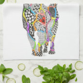 かわいい猫カラフルのキッチンタオル キッチンタオル (折り畳み)