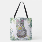 かわいい猫カラフル猫トートバッグ トートバッグ (正面)