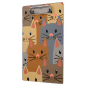 かわいい猫カラフル猫顔コラージュ クリップボード (左)